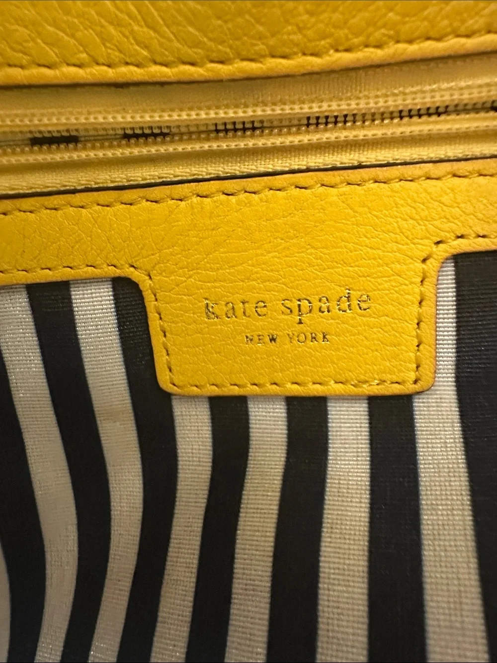 kate spade Yellow Leather Shoulder Tote